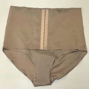 Skinnygirl Waist Cinching Brief Beige Scuba Tummy Shaping XL